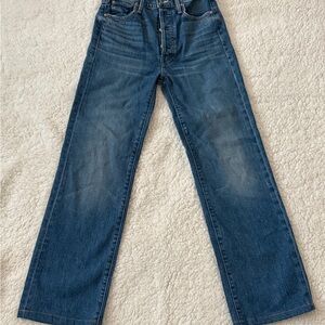 MOTHER Rambler Sneak Jeans in Running with Scissors, 26